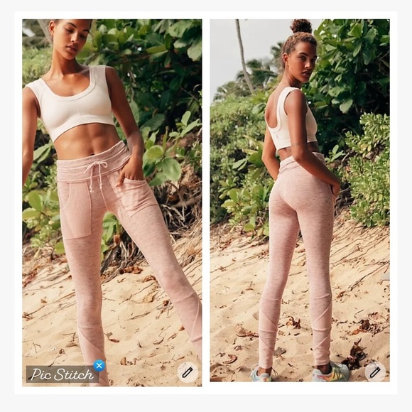 Free People Movement Kyoto Leggings Peach - Picture 1 of 9